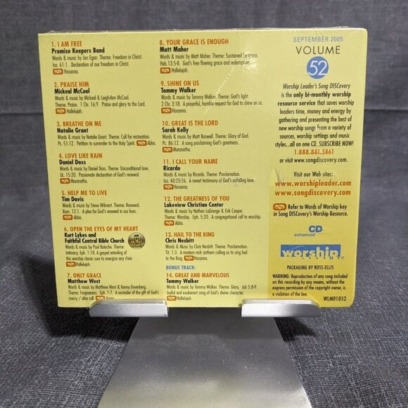 Worship Leader's Song Discovery Volume 52 CD 2005 Enhanced Worship WLM01052 - Picture 2 of 2